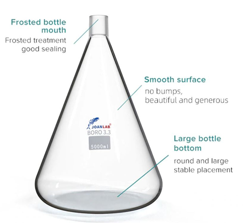 JoanLab 1ltr Laboratory Glass Filter Solvent Vacuum Filtration Set