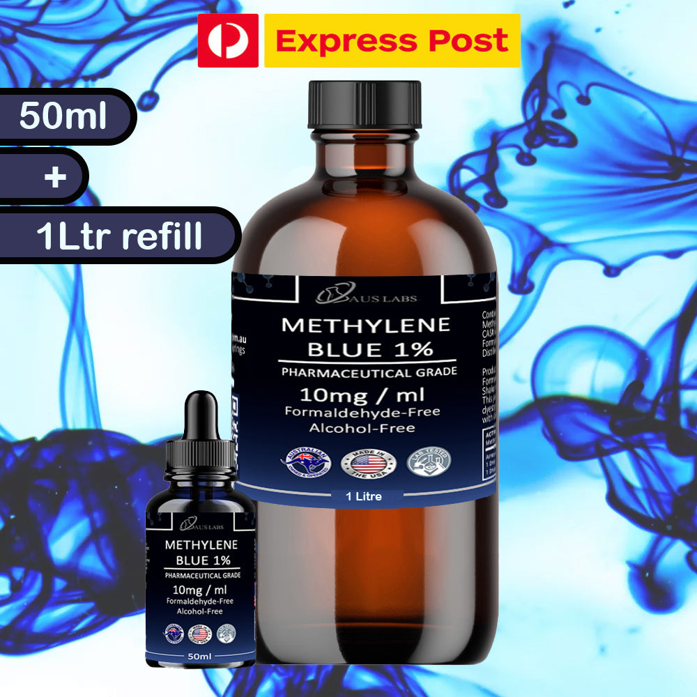 PREMIUM USP Methylene Blue 1% Solution - STARTER KITS READY