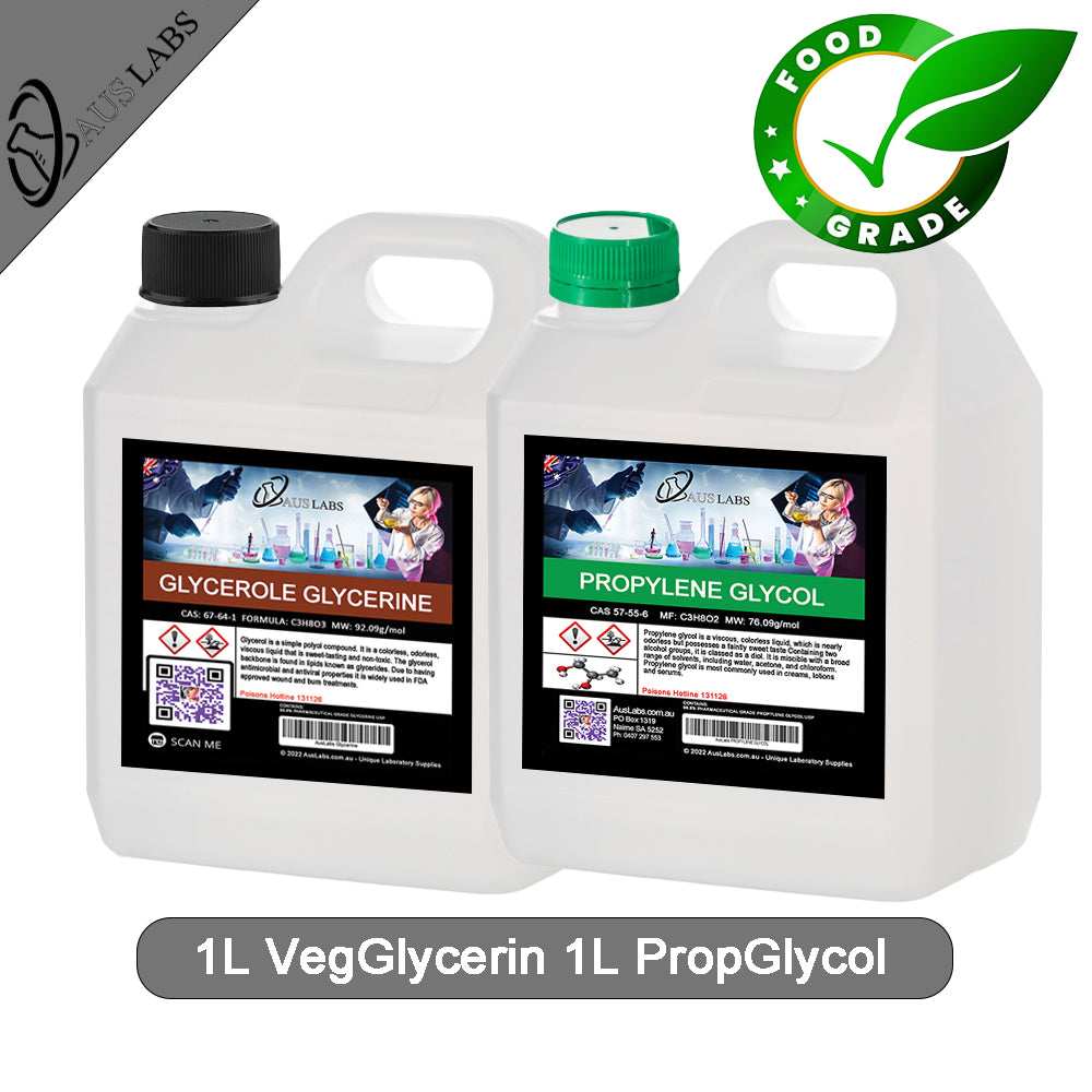 Vegetable Glycerin & Propylene Glycol Food Grade Combinations