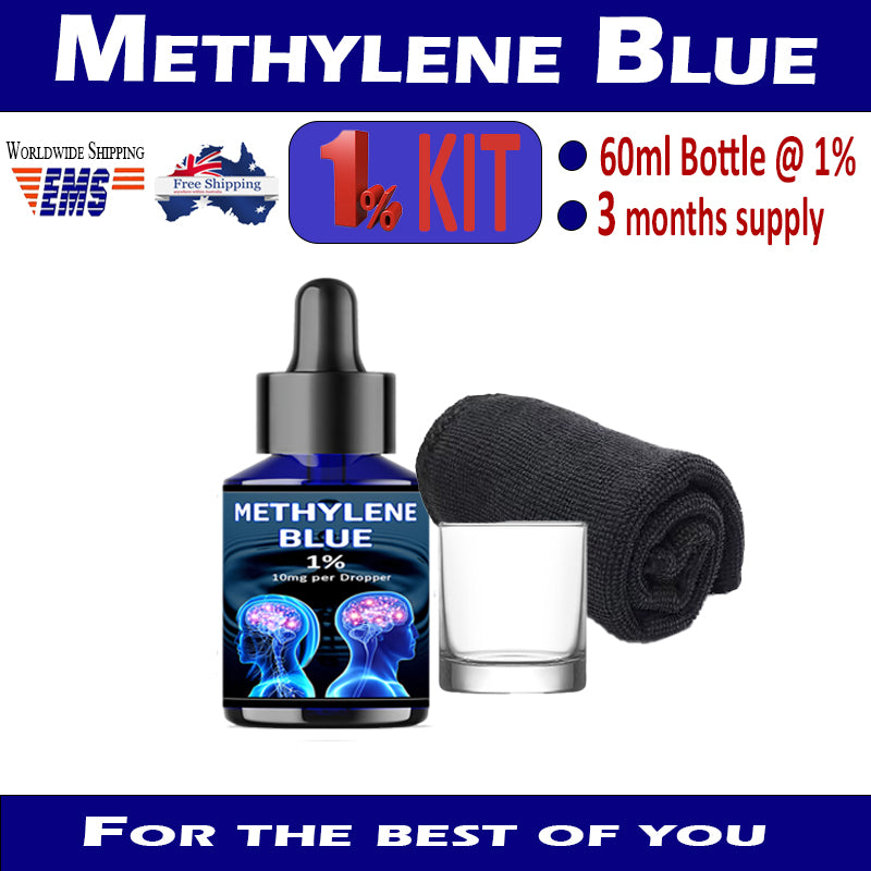 Methylene Blue - (Dimethylamino) phenazathionium chloride STARTER KITS 1% 2% & 3% Solution Options