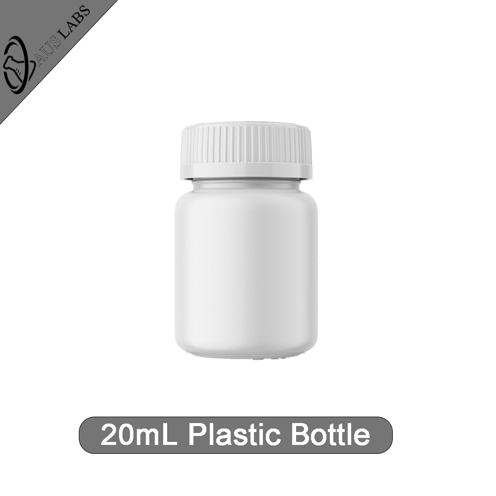 20mL White Plastic Tablet Bottle