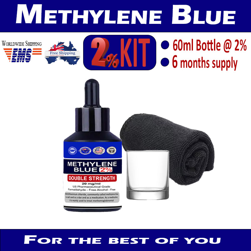 Methylene Blue - (Dimethylamino) phenazathionium chloride STARTER KITS 1% 2% & 3% Solution Options