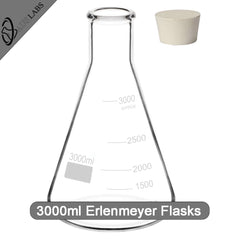 Erlenmeyer Conical Laboratory Flask 250mL - 3000mL