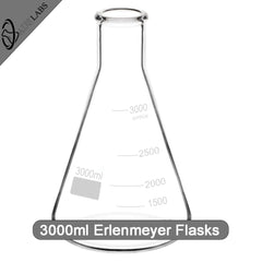 Erlenmeyer Conical Laboratory Flask 250mL - 3000mL