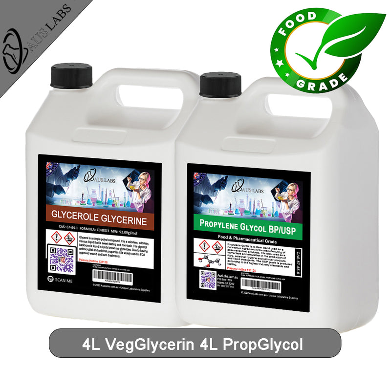 Vegetable Glycerin & Propylene Glycol Food Grade Combinations