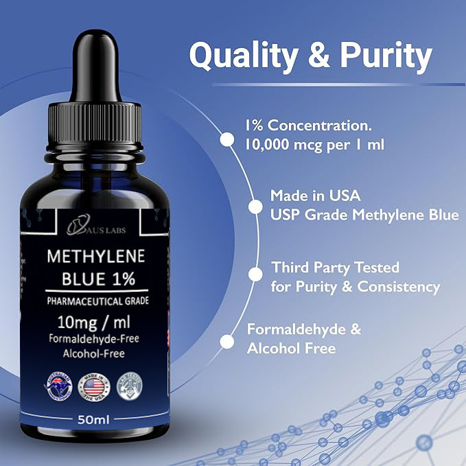 PREMIUM USP Methylene Blue 1% Solution - STARTER KITS READY