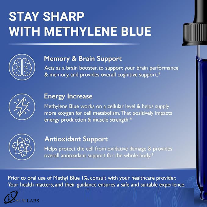 PREMIUM USP Methylene Blue 1% Solution - STARTER KITS READY