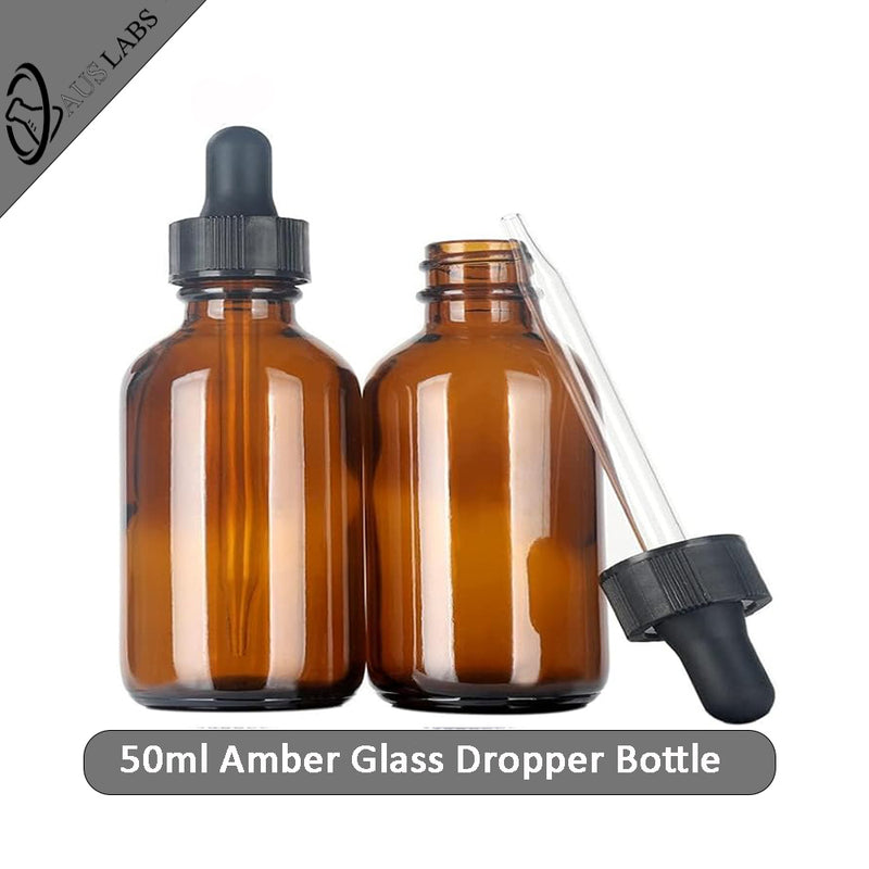 50mL Amber Glass Dropper Bottle