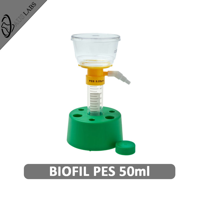 BIOFIL Sterile Tube Vacuum Filtration Unit Polyethersulfone PES 0.22um 50ml