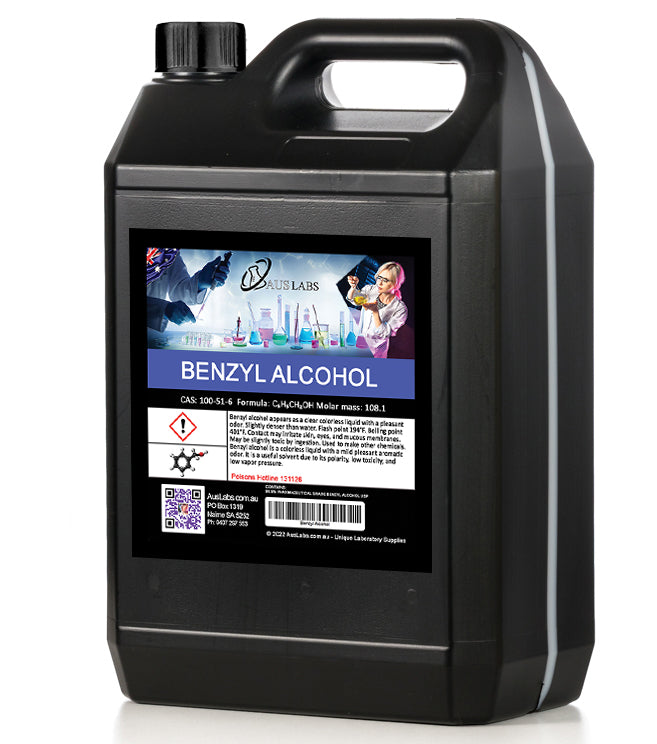 Benzyl Alcohol USP/NF Grade 500 ML Bottle - High Purity Solvent For Labs & DIY