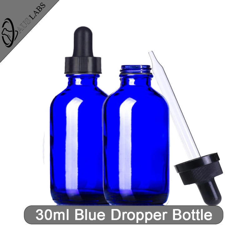 30mL Blue Glass Dropper Bottle