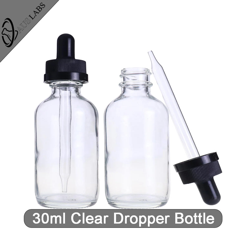 30mL Clear Glass Dropper Bottle