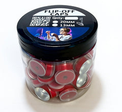 Flip-off cap 20mm. Variety of colours