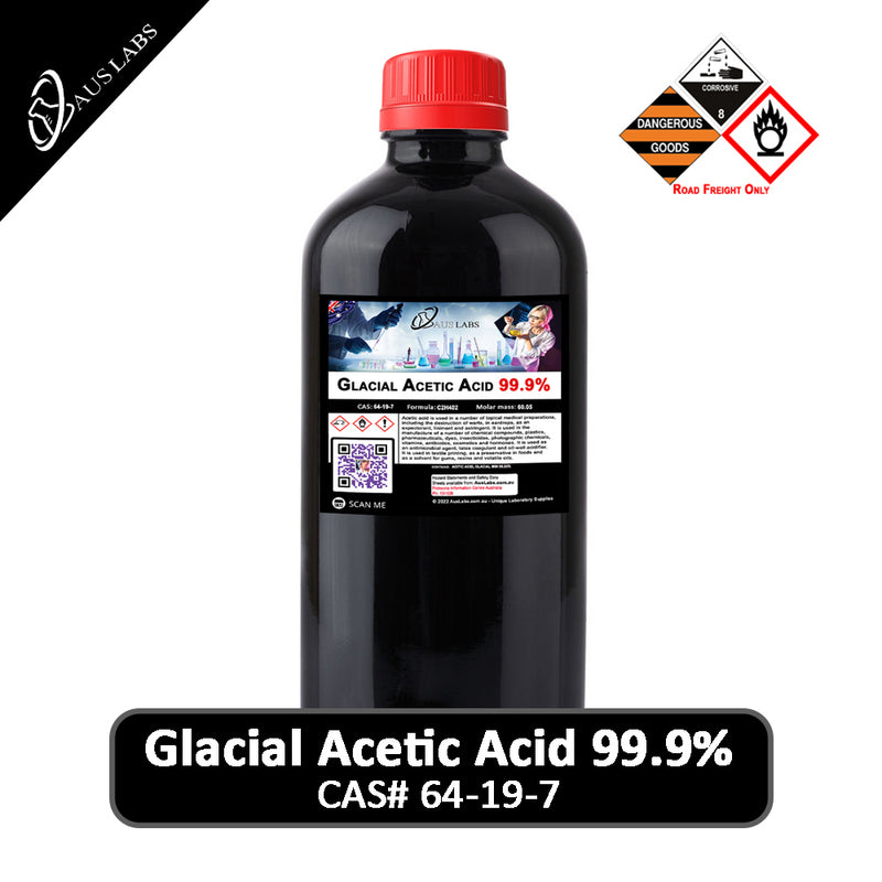 Glacial Acetic Acid 99.9% (ethanoic acid, AcOH) CAS