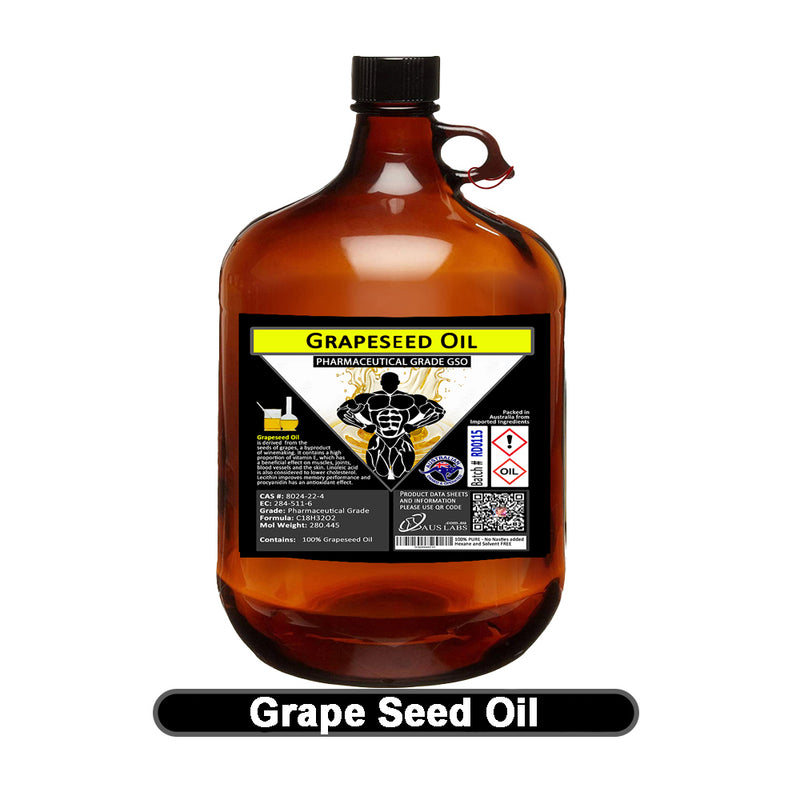 Grapeseed Oil 100% PURE BP Food Grade & Pharmaceutical Grade