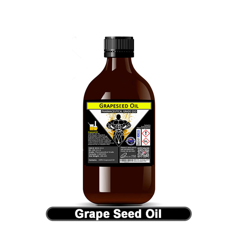 Grapeseed Oil 100% PURE BP Food Grade & Pharmaceutical Grade