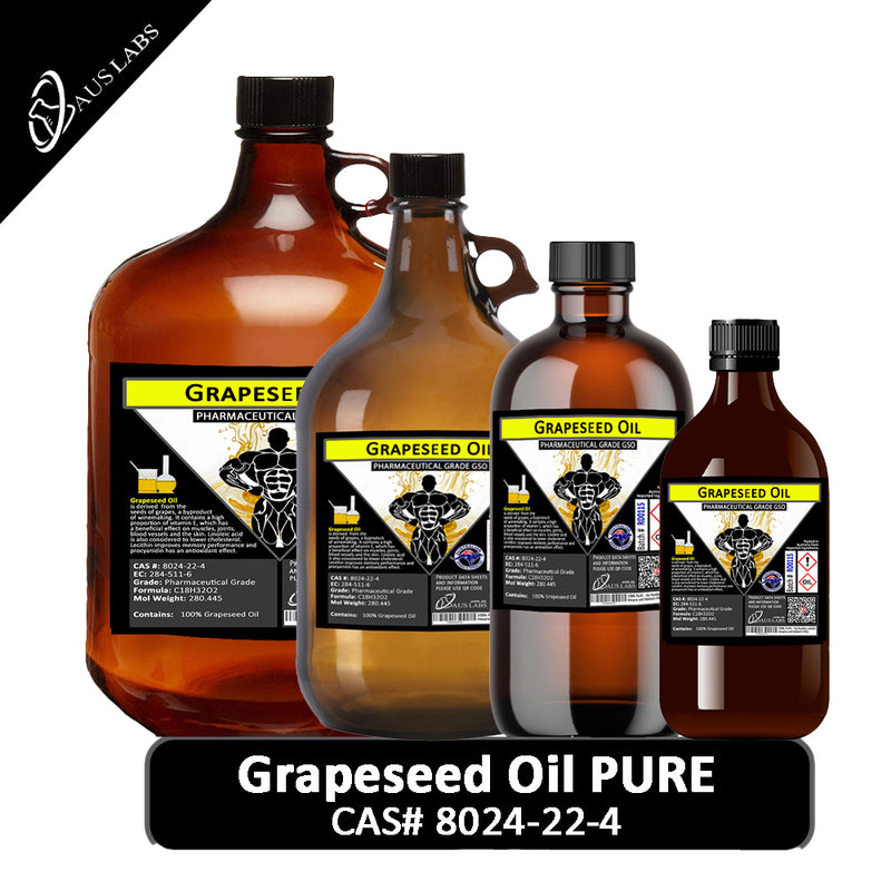 Grapeseed Oil 100% PURE BP Food Grade & Pharmaceutical Grade