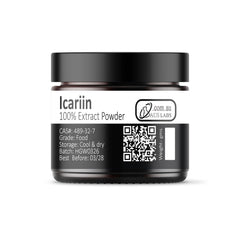 Icariin aka Horny Goat Weed 100% extract powder CAS Number: 489-32-7