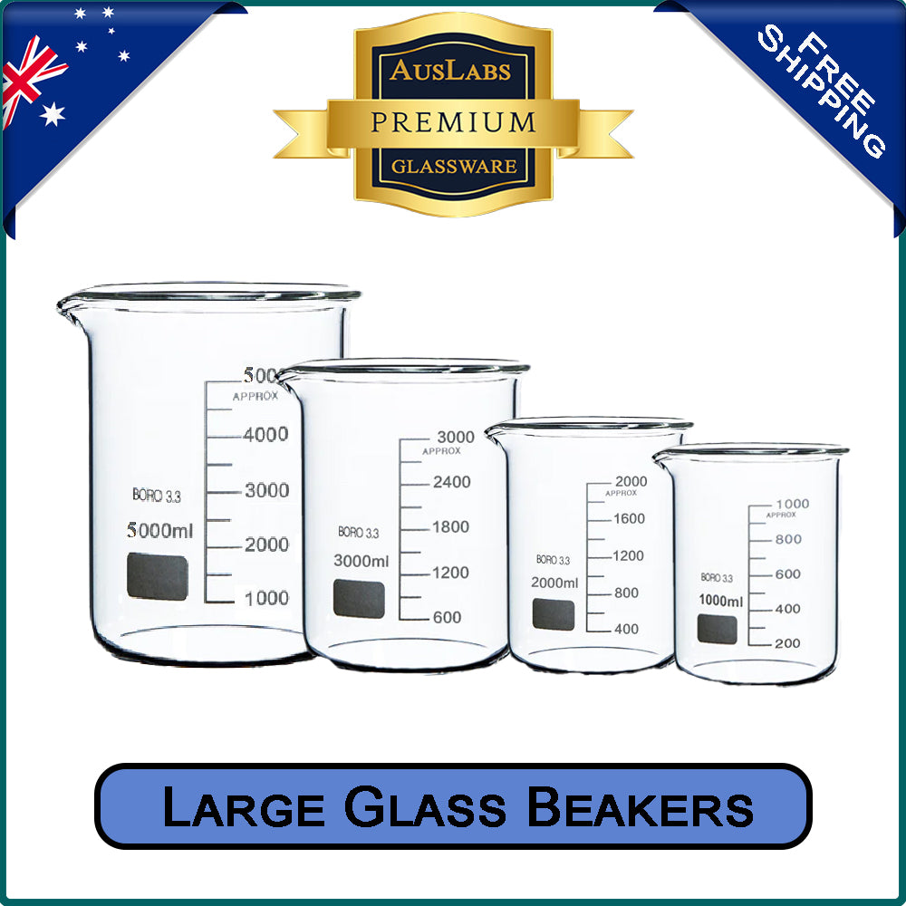 Beakers LOW FORM BOROSILICATE 5ml - 5000ml