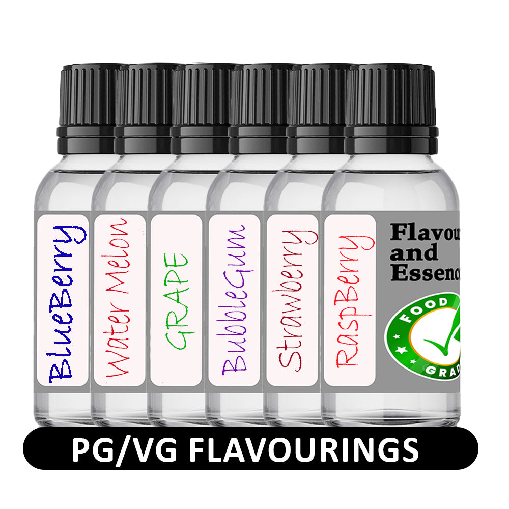 Food Grade Flavouring and Essences. Ideal for PG/VG recipes