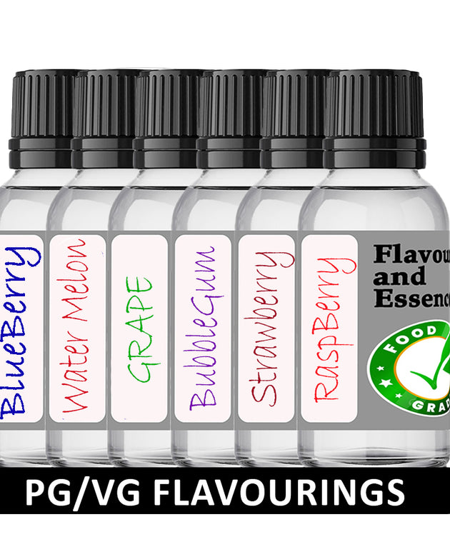 Food Grade Flavouring and Essences. Ideal for PG/VG recipes