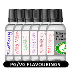 Food Grade Flavouring and Essences. Ideal for PG/VG recipes