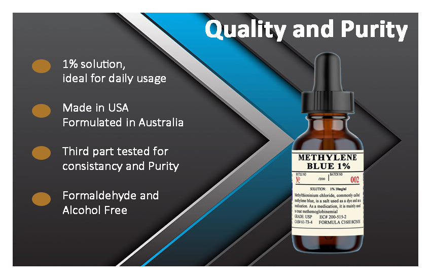 Methylene Blue 1% Aquatic Solution USP Grade STARTER KIT READY