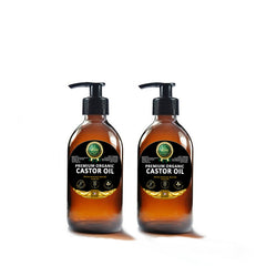 The Best Organic Castor Oil | 100% PURE and Certified | Amber Glass Bottled | Cold Pressed | Hexane Free