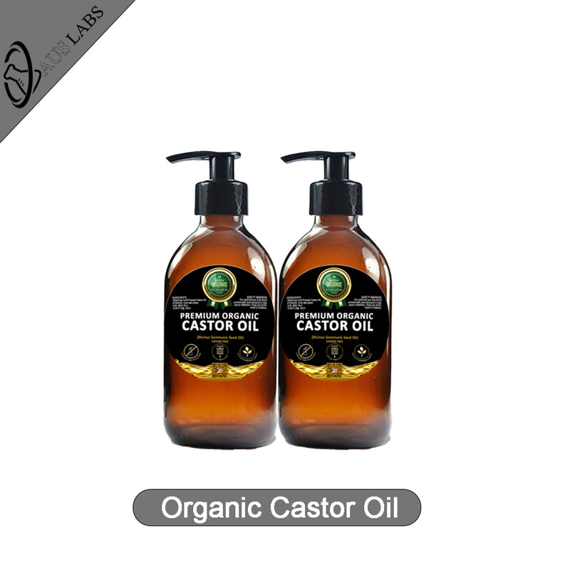 The Best Organic Castor Oil | 100% PURE and Certified | Amber Glass Bottled | Cold Pressed | Hexane Free