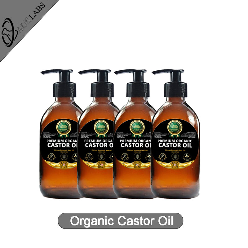 The Best Organic Castor Oil | 100% PURE and Certified | Amber Glass Bottled | Cold Pressed | Hexane Free