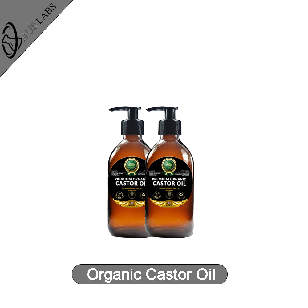 The Best Organic Castor Oil | 100% PURE and Certified | Amber Glass Bottled | Cold Pressed | Hexane Free