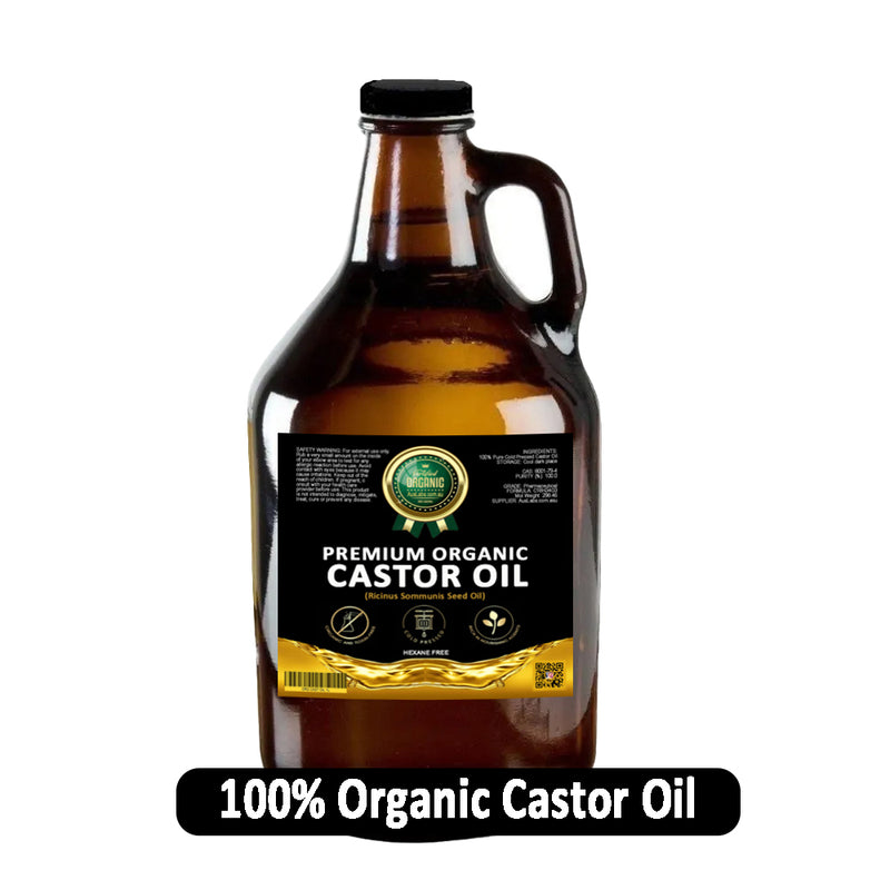 The Best Organic Castor Oil | 100% PURE and Certified | Amber Glass Bottled | Cold Pressed | Hexane Free