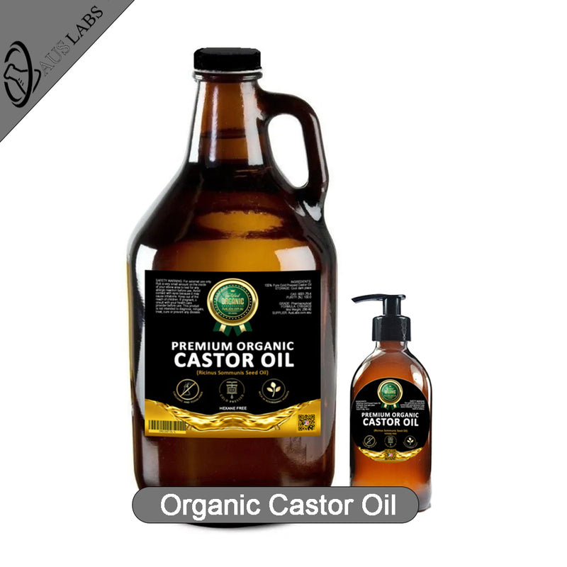 The Best Organic Castor Oil | 100% PURE and Certified | Amber Glass Bottled | Cold Pressed | Hexane Free