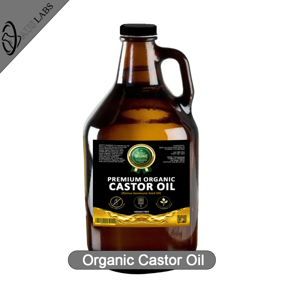 The Best Organic Castor Oil | 100% PURE and Certified | Amber Glass Bottled | Cold Pressed | Hexane Free