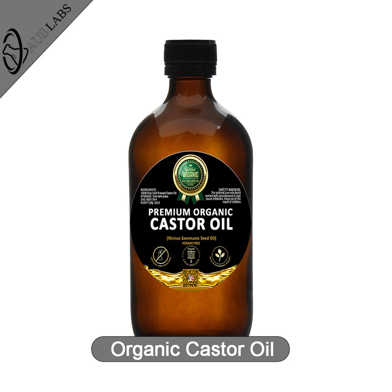 The Best Organic Castor Oil | 100% PURE and Certified | Amber Glass Bottled | Cold Pressed | Hexane Free