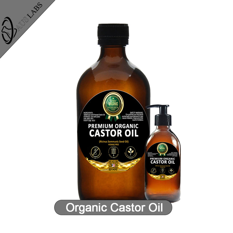 The Best Organic Castor Oil | 100% PURE and Certified | Amber Glass Bottled | Cold Pressed | Hexane Free