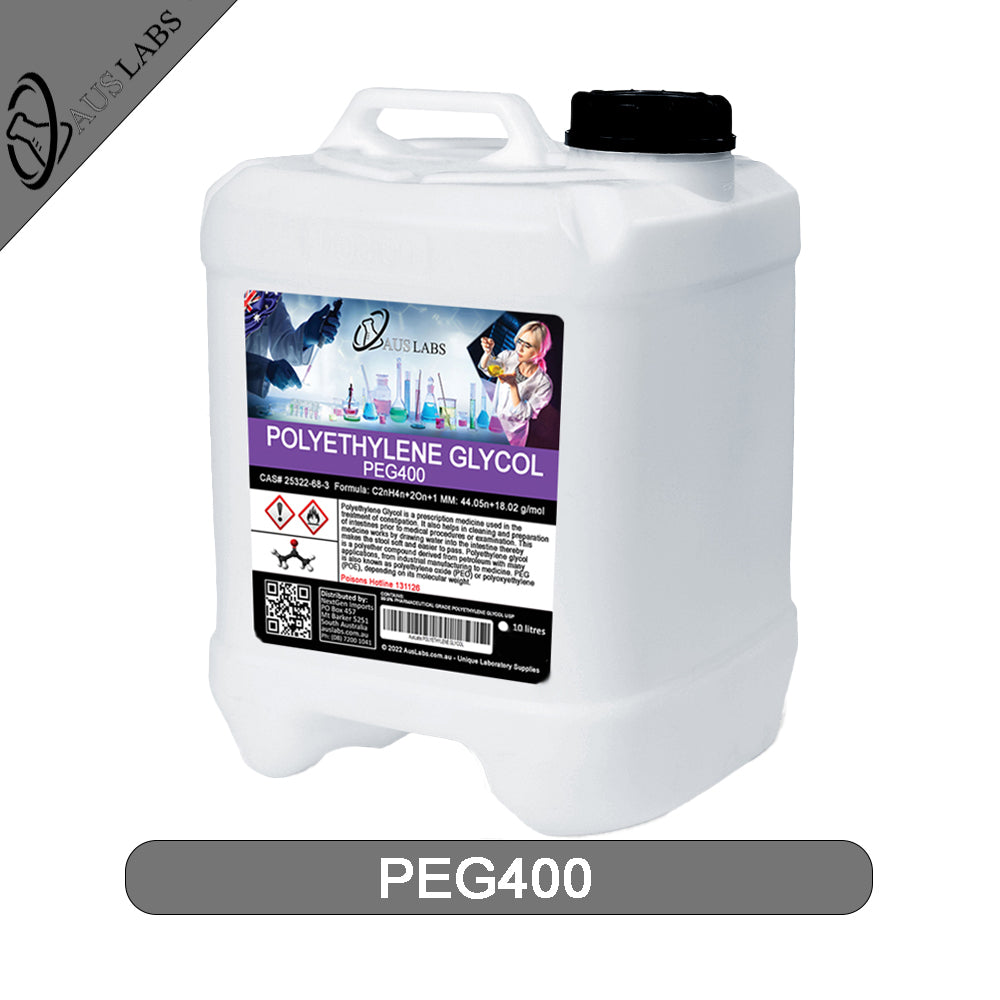 Polyethylene Glycol PEG400 99.9% Liquid Pharmaceutical Grade USP CAS # 25322-68-3