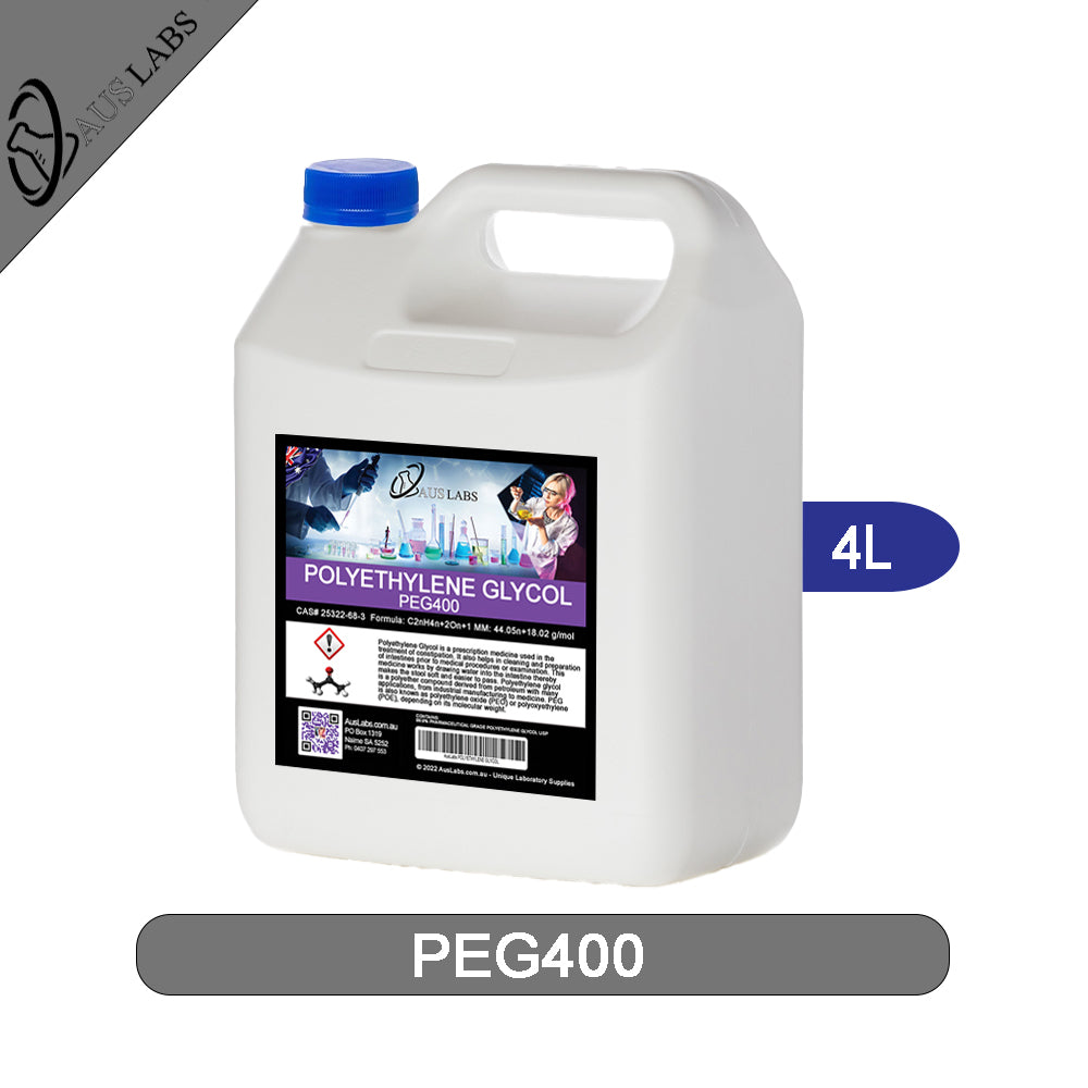 Polyethylene Glycol PEG400 99.9% Liquid Pharmaceutical Grade USP CAS # 25322-68-3