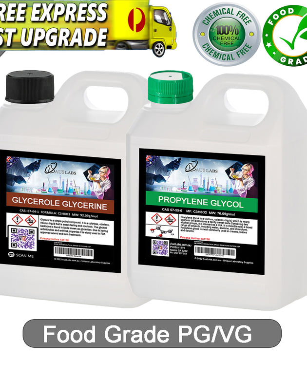 Vegetable Glycerine & Propylene Glycol 1L of each EXPRESS