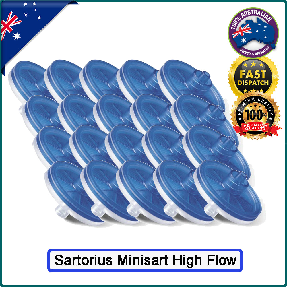 Sartorius 16532----------K Minisart Syringe Filter, Polyethersulfone (PES), Pore Size 0.22 or 0.45 µm, ⌀ 28 mm Ethylene Oxide, Female Luer Lock, Male Luer Lock, Pack Size 50