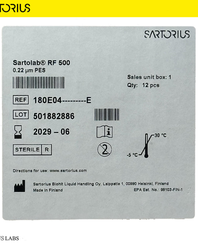 Sartolab® Sterile Vacuum Filtration Units Polyethersulfone PES 1000ml & 500ml