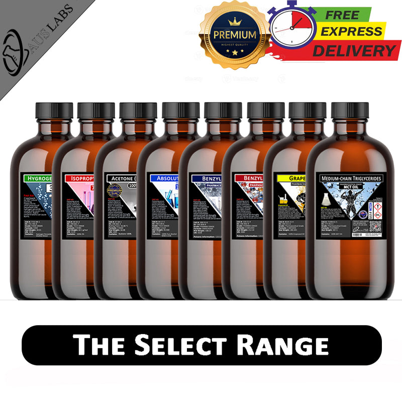 SELECT CHEMICAL RANGE | Amber Glass Bottle | Free Shipping