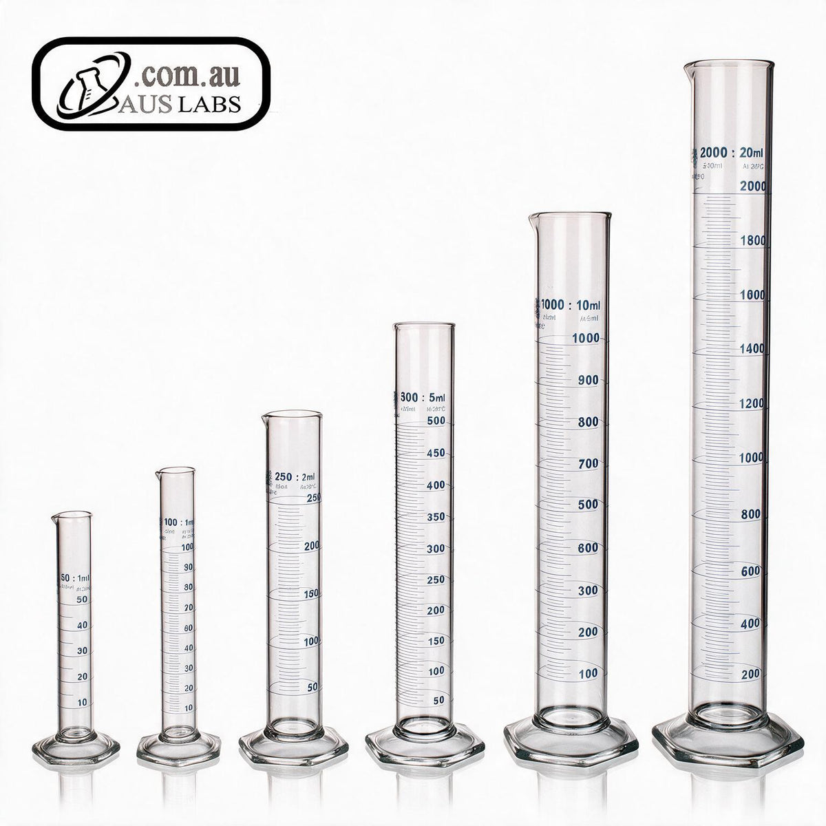 Graduated Glass Measuring Cylinders