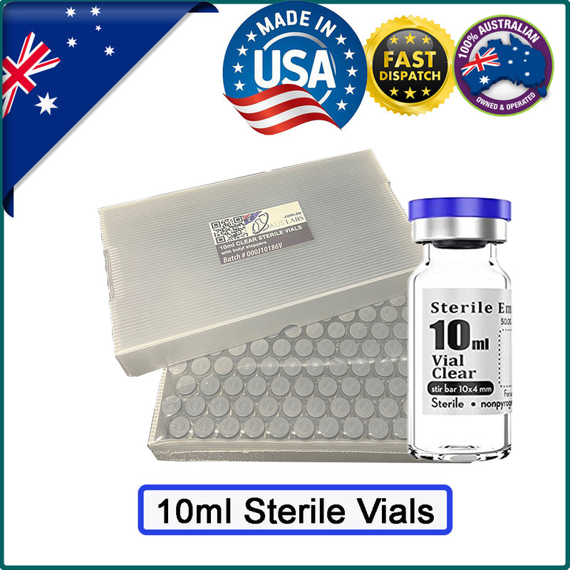 10ml Glass Vials | STERILE | CLEAR | American Made