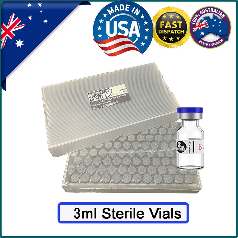 3ml Glass Vials | STERILE | CLEAR | American Made
