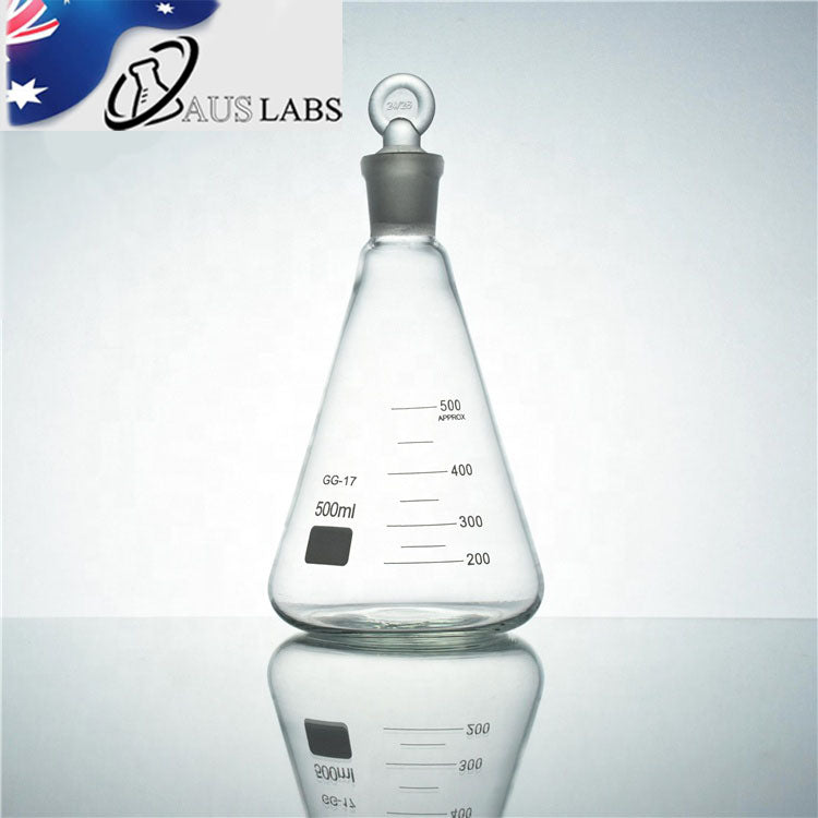Erlenmeyer Conical Flask with Glass Stopper