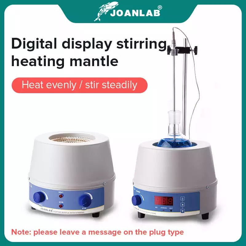 JOANLAB 1000ml Digital Electric Heating Mantle Magnetic Stirrer