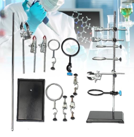 Laboratory Stand and Clips set 600mm